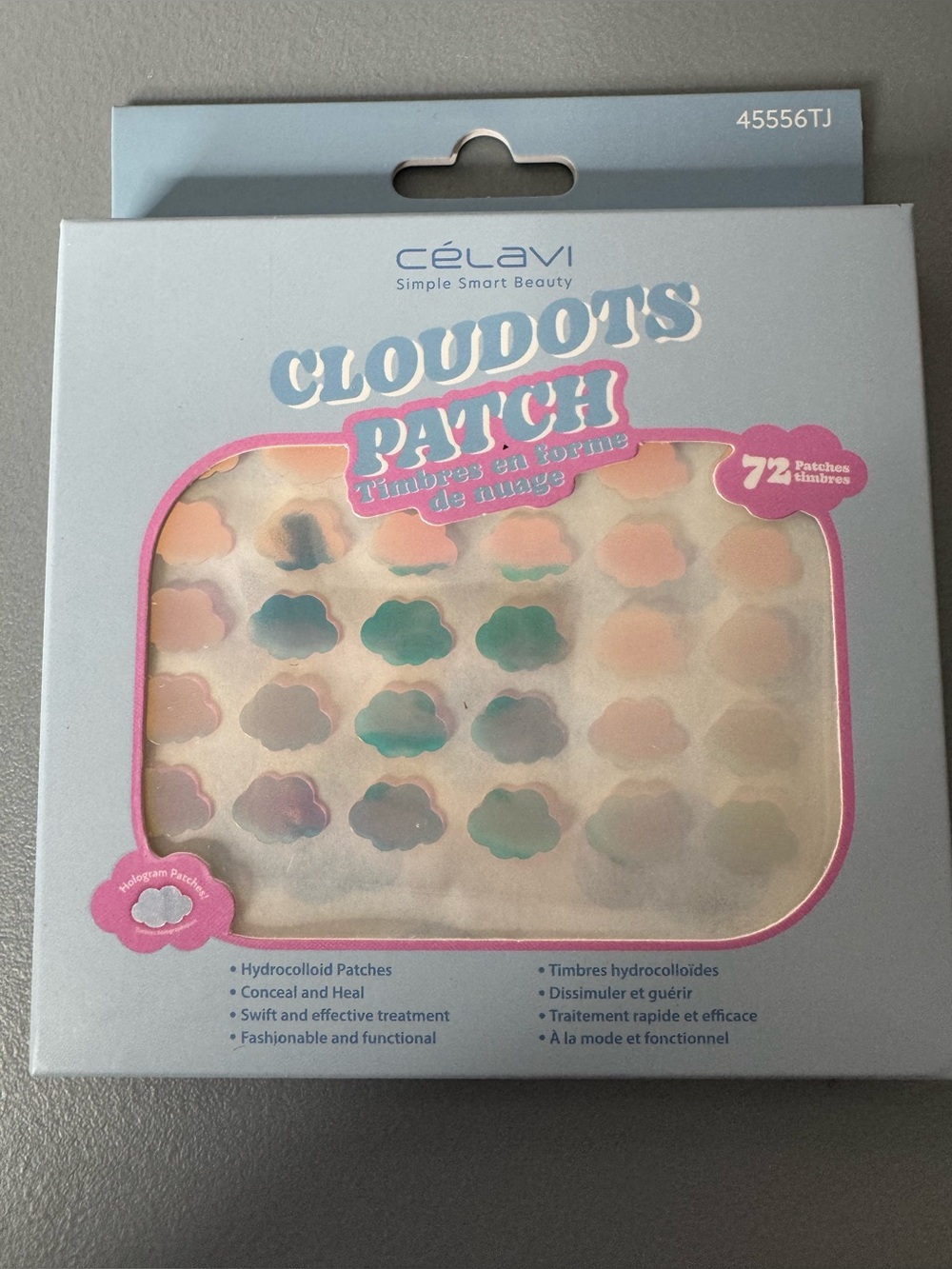 Celavi CloudDots Patch Hydrocolloid Acne Patches - Multicolor 72 pcs cloud shape